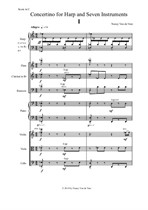 Concertino for Harp and Seven Instruments - score