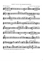 Short Suite for Brass Quartet – parts
