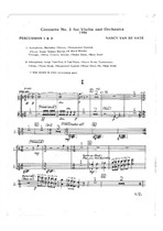 Concerto No.1 for Violin and Orchestra - parts