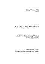 A Long Road Travelled for solo viola and string quartet  - score