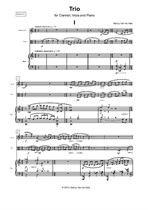 Trio for Clarinet, Viola and Piano - score