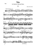 Trio for Clarinet, Viola, and Piano - clarinet and viola parts
