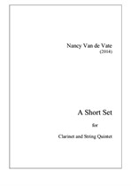 A Short Set for Clarinet and String Quintet - score