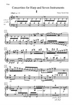 Concertino for Harp and Seven Instruments - parts