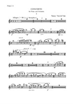 Concerto for Piano and Orchestra - orch. parts