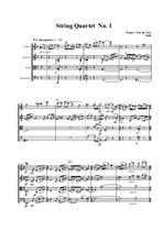 String Quartet No.1 - score