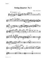 String Quartet No.1 - parts