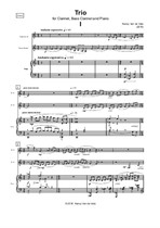 Trio for Clarinet, Bass Clarinet and Piano