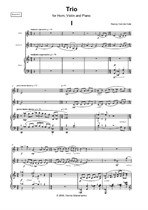 Trio for Horn, Violin and Piano – score