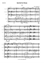 Quintet for Brass - score and parts