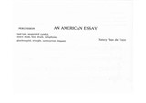 An American Essay piano & percussion version – percussion part