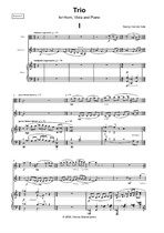 Trio for Viola, Horn and Piano – score