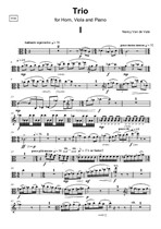 Trio for Viola, Horn and Piano - viola part