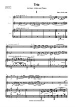 Trio for Horn, Violin and Piano - score and parts