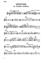 Variations for Chamber Orchestra - parts